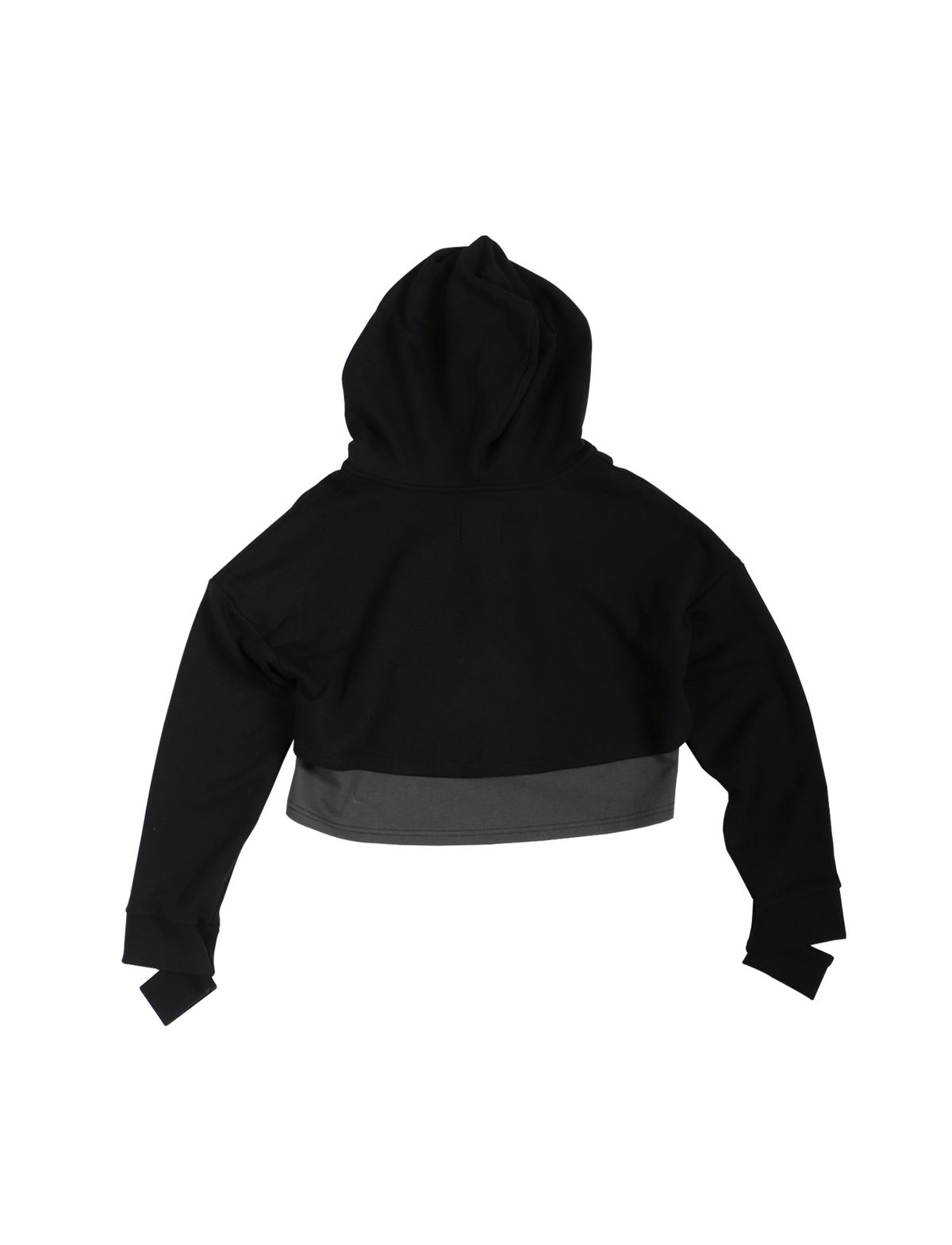 세니크(SENIK) Boxer crop hoodie - Black