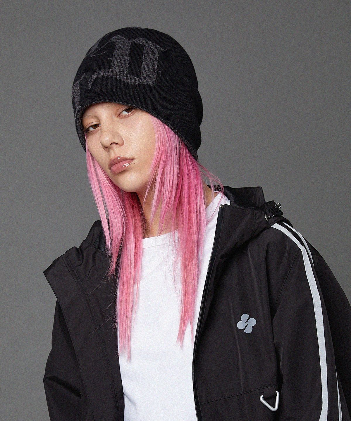 후드후드(HOODHOOD) HD 로고 비니 블랙