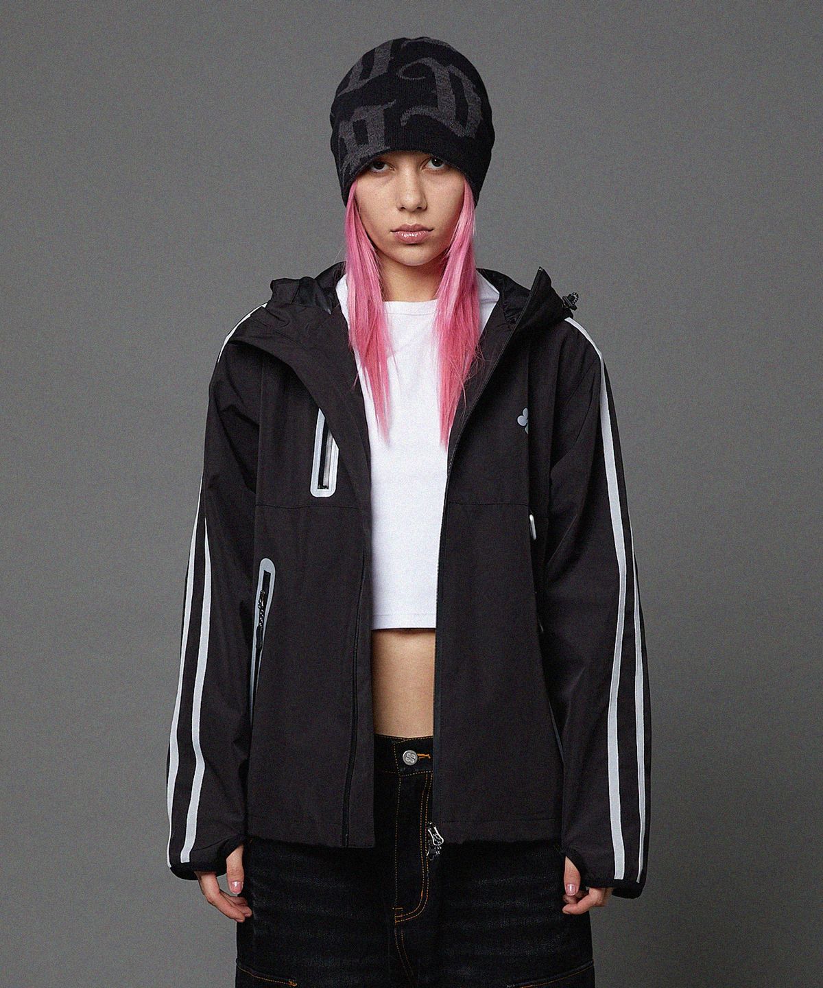후드후드(HOODHOOD) HD 로고 비니 블랙