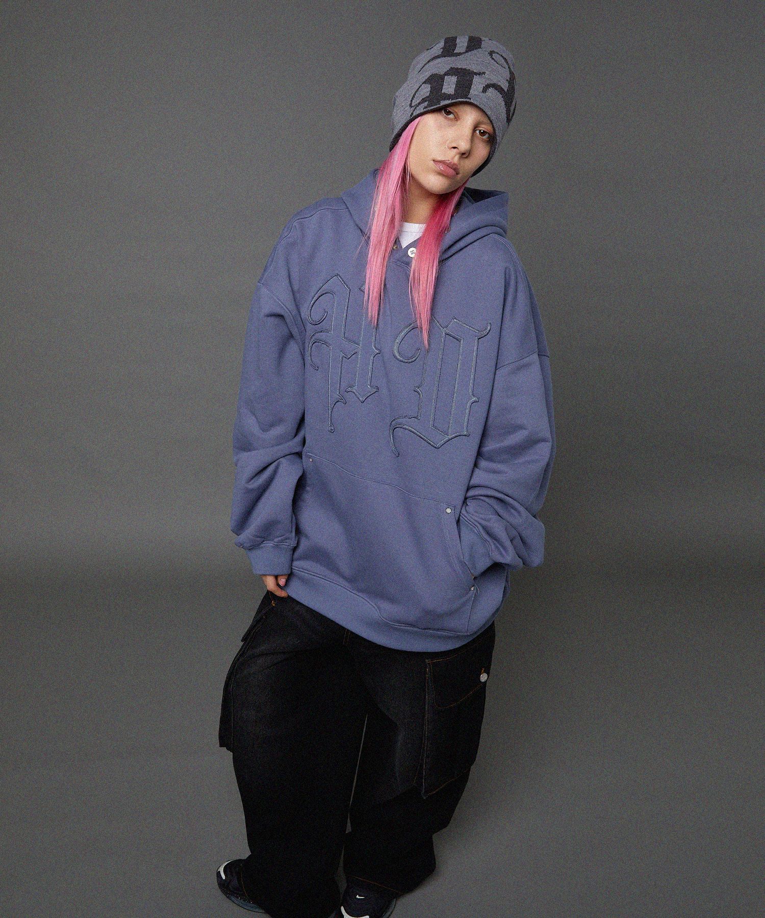 【韓国 HOODHOOD】HD logo beanie MUSINSA | HOODHOOD HD Logo Beanie Gray
