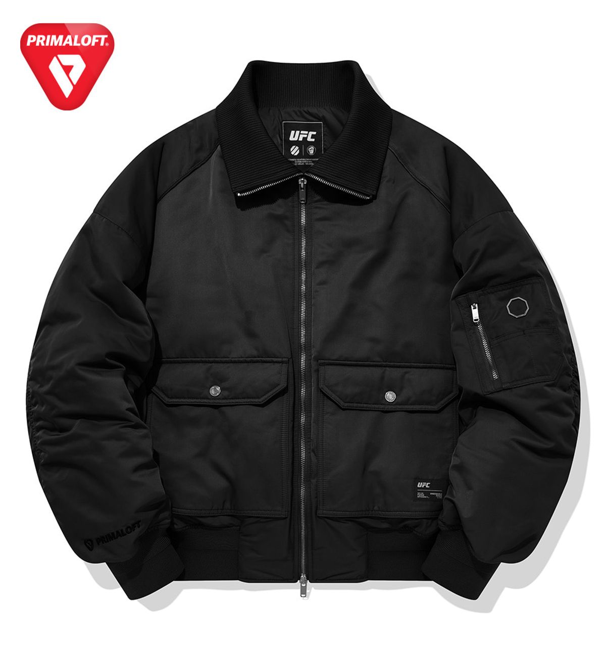 유에프씨 스포츠(UFC SPORT) UFC 프리마로프트 오버핏 MA-1 점퍼 블랙 U1PJU3103BK