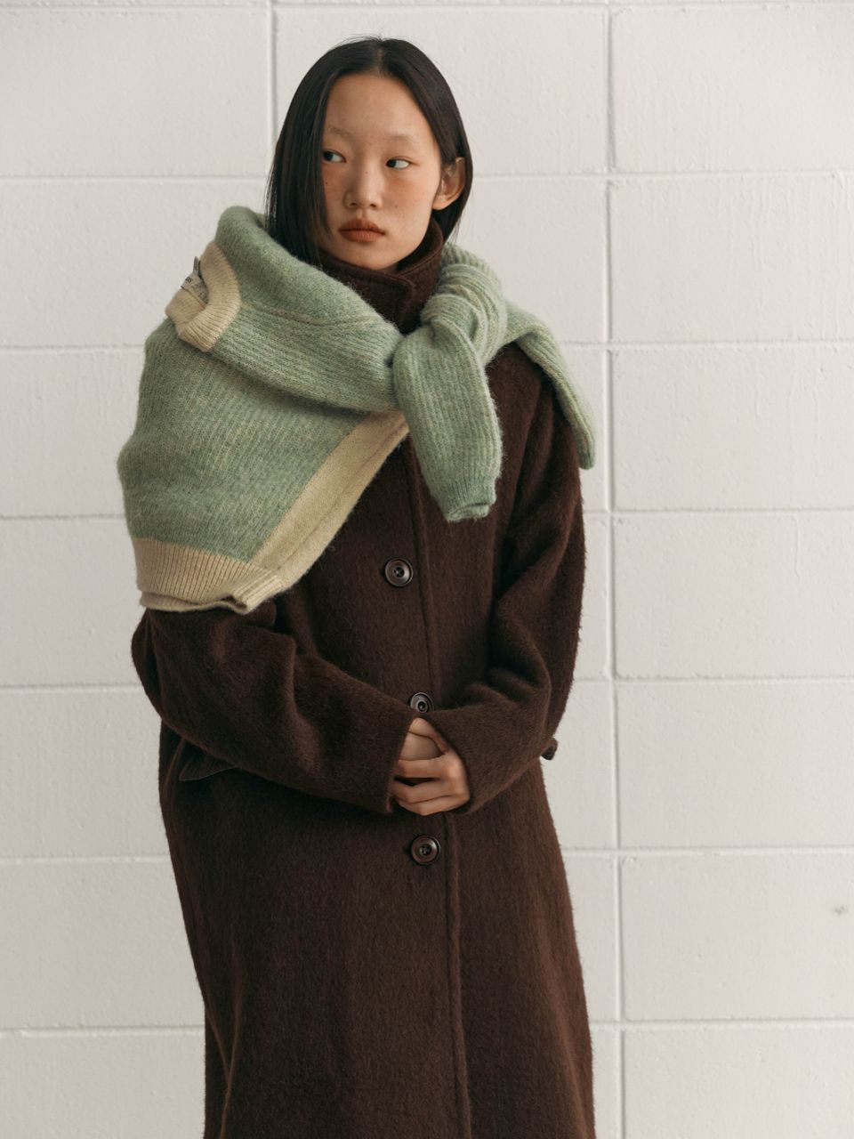 Sienne アルパカステッチコート MUSINSA公式 | SIENNE Alpaca Stitch Coat (Brown)