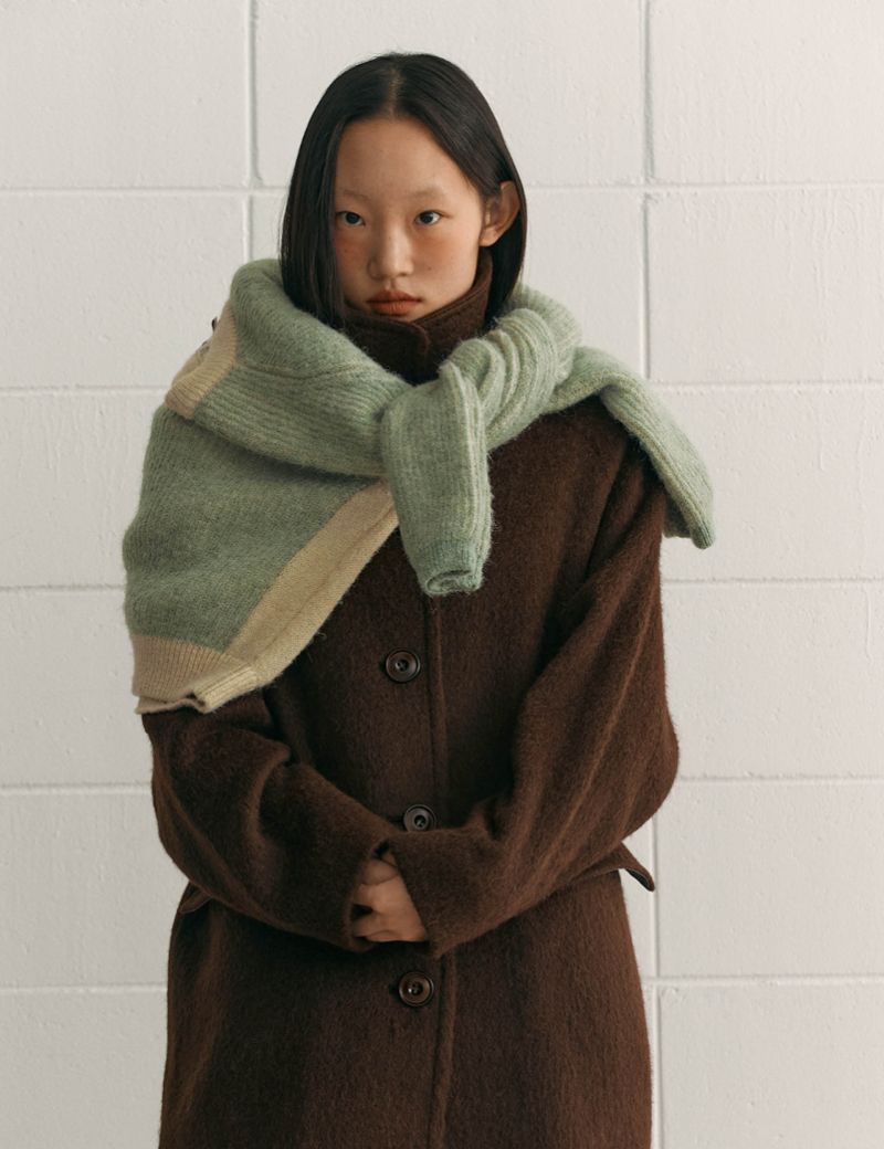 MUSINSA公式 | SIENNE Alpaca Stitch Coat (Brown)