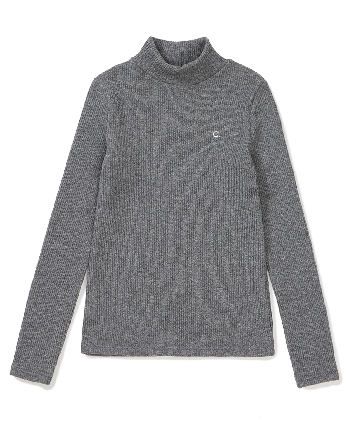 클로브(CLOVE) [23FW clove] Ribbed Turtleneck (Charcoal)