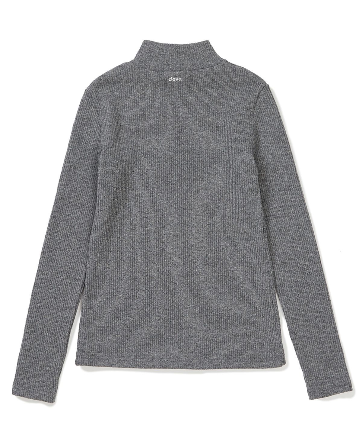 클로브(CLOVE) [23FW clove] Ribbed Turtleneck (Charcoal)