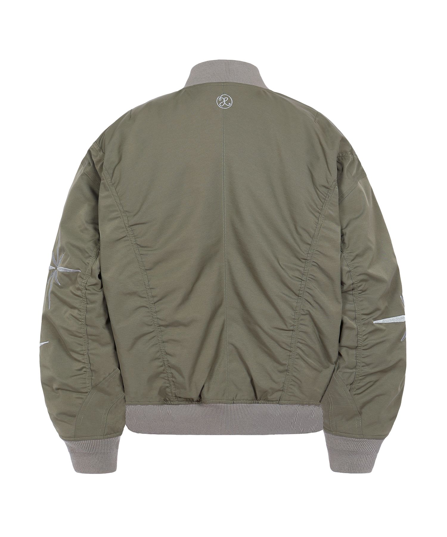 アウターその他 XTONZ XJ107 Incision Shirring MA1 Jacket KHAKI XJ107KH MUSINSA公式 | XTONZ XJ107 Inquisition Shirring MA-1 Jacket