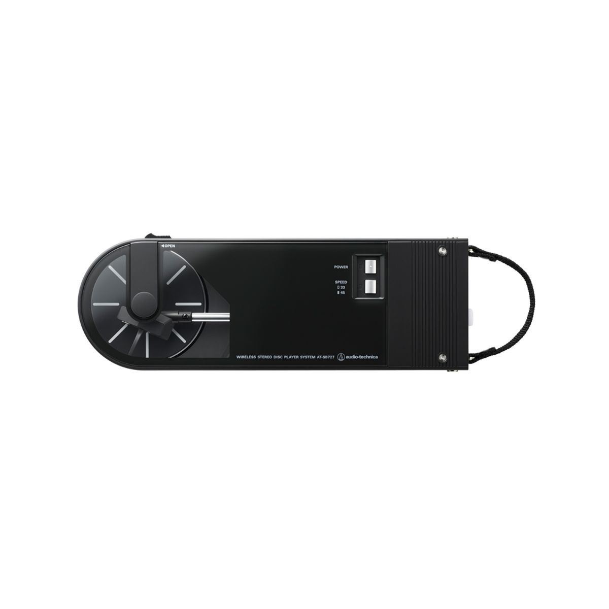 오디오테크니카(AUDIOTECHNICA) AT-SB727 휴대용 무선 블루투스 턴테이블 블랙