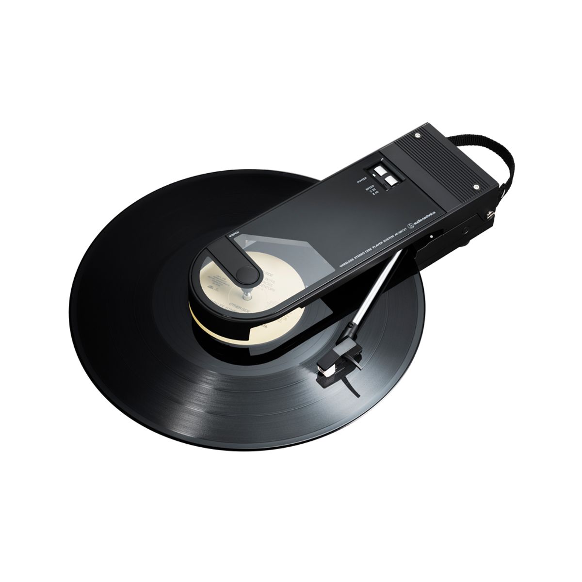 오디오테크니카(AUDIOTECHNICA) AT-SB727 휴대용 무선 블루투스 턴테이블 블랙