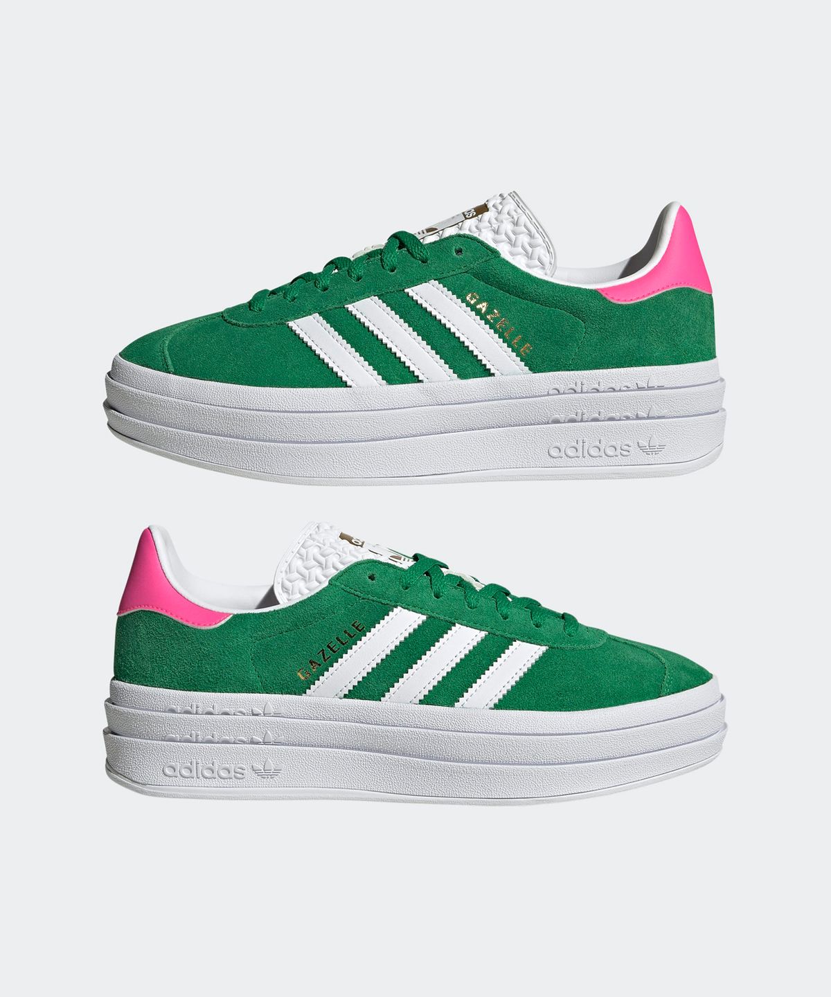 아디다스(ADIDAS) 가젤 볼드- 그린:핑크 / IG3136
