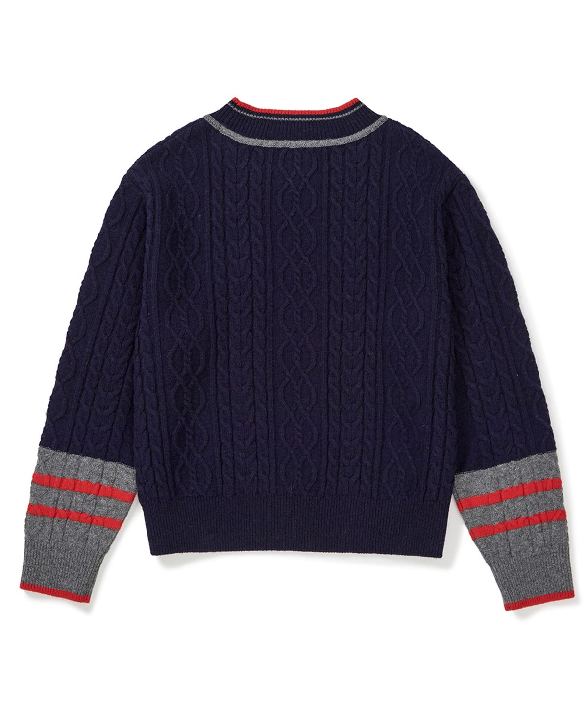 클로브(CLOVE) [23FW clove] Cable Highneck Pullover (Navy)