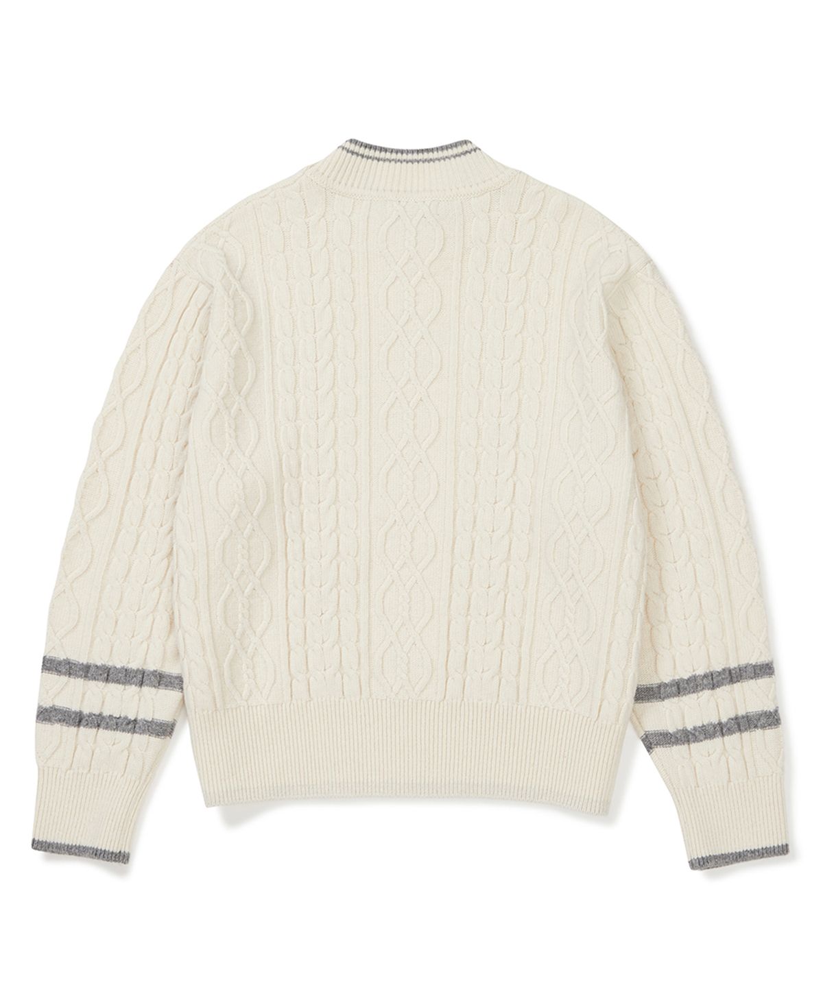 클로브(CLOVE) [23FW clove] Cable Highneck Pullover (Ivory)