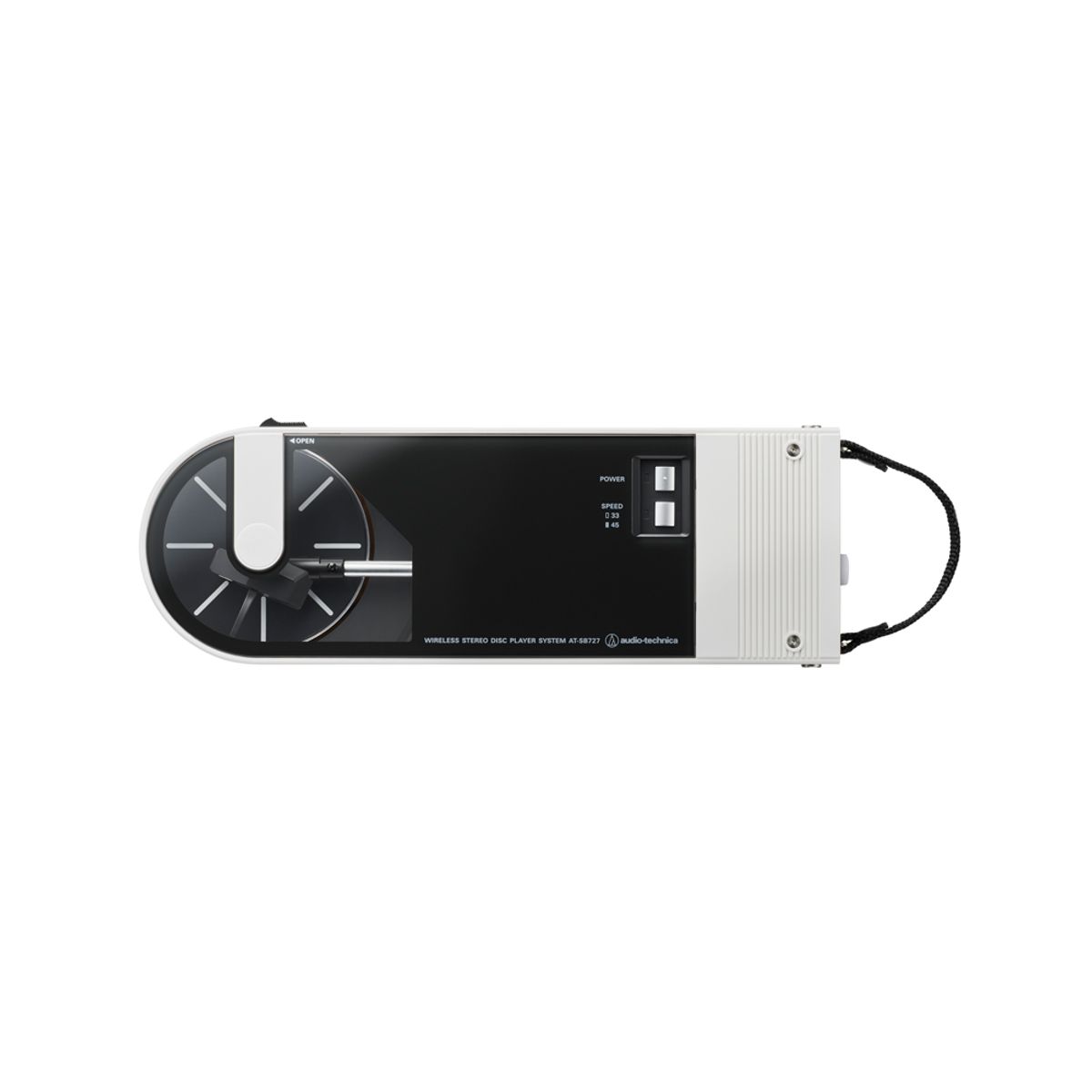 오디오테크니카(AUDIOTECHNICA) AT-SB727 휴대용 무선 블루투스 턴테이블 화이트