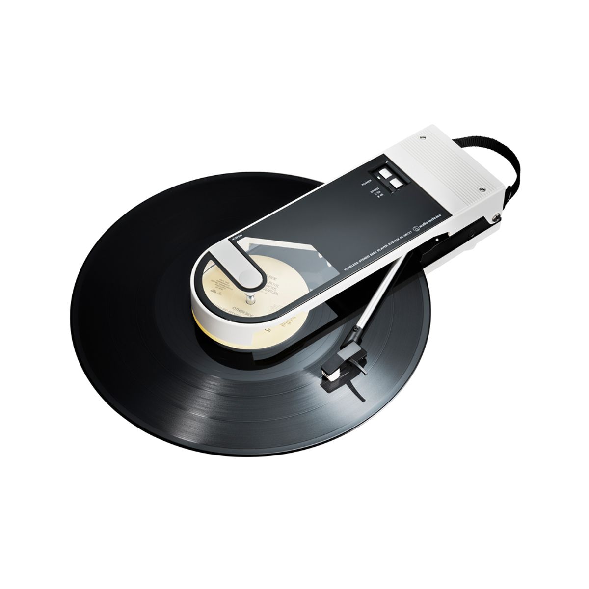 오디오테크니카(AUDIOTECHNICA) AT-SB727 휴대용 무선 블루투스 턴테이블 화이트