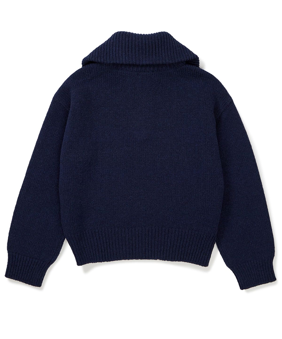 클로브(CLOVE) [23FW clove] Nordic Half-Zip Knit (Navy)