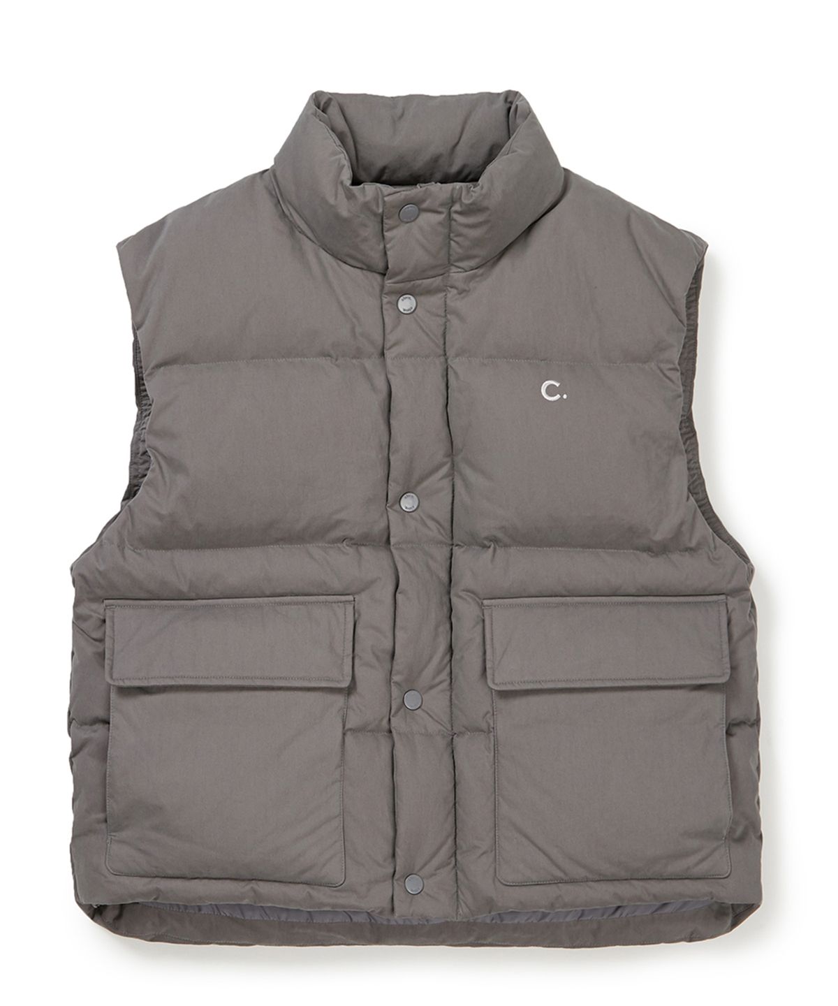 클로브(CLOVE) [23FW clove] Pocket Down Vest (Charcoal)