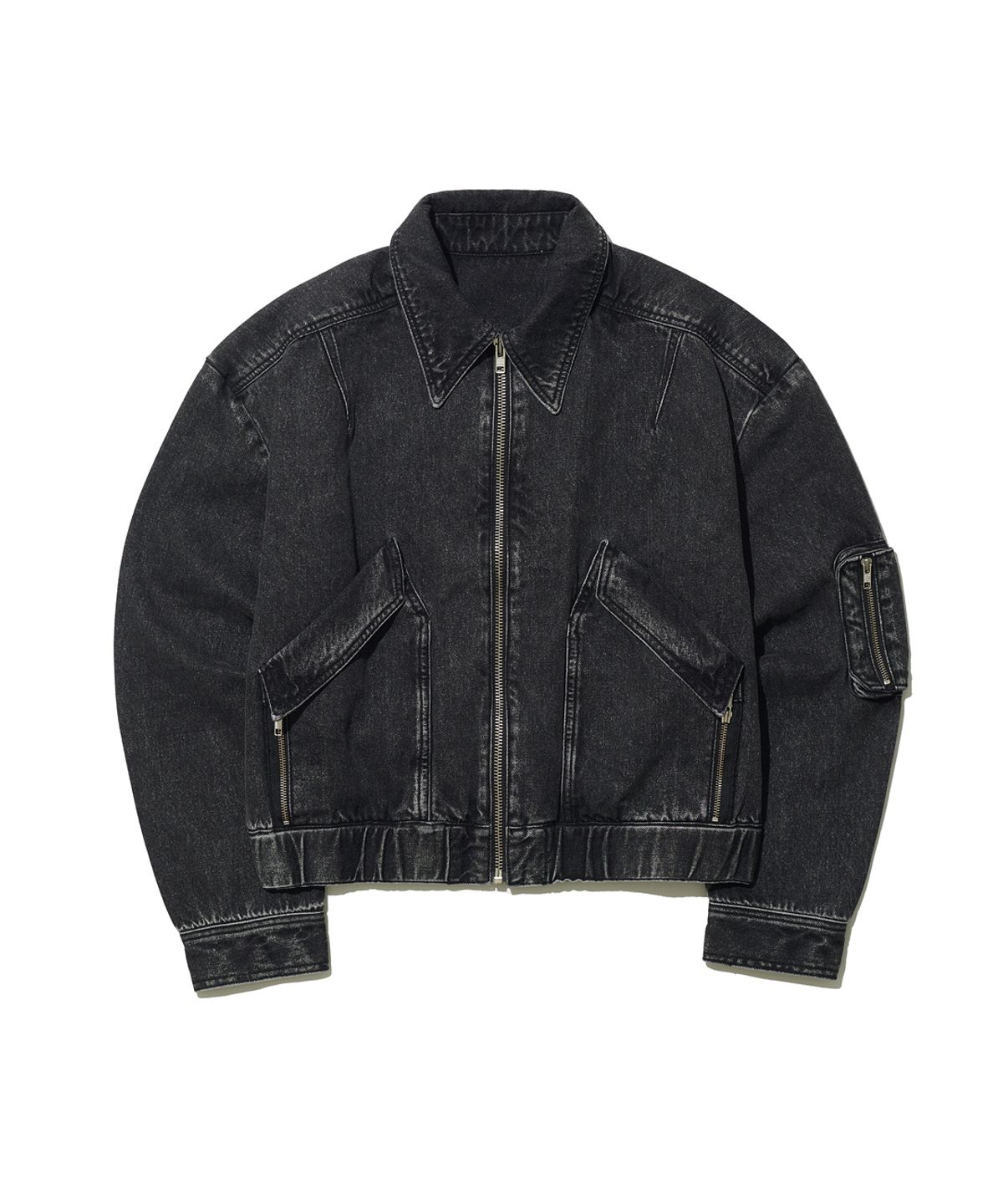 빅유니온(BIG UNION) M-ZIPPER JACKET / BLACK DENIM