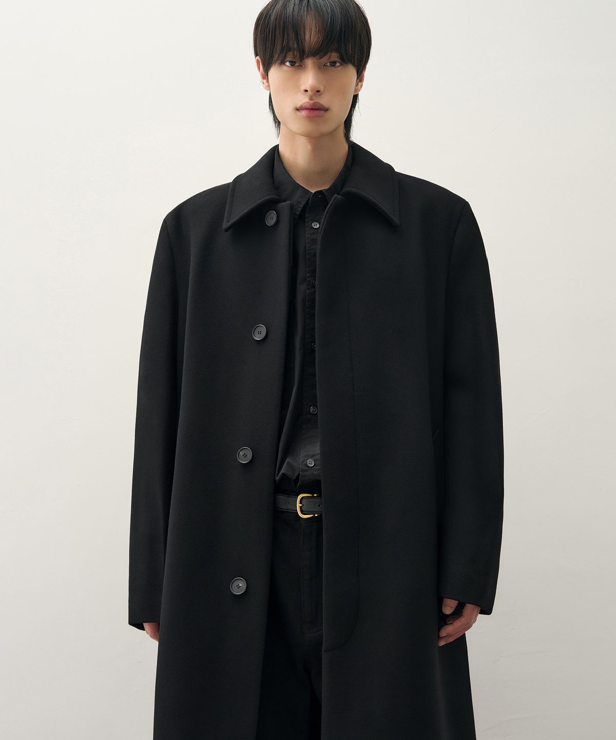 드로우핏(DRAW FIT) 프리미어 울 발마칸 체스터 코트 [BLACK]