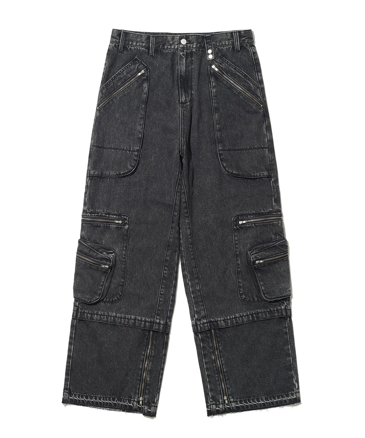 빅유니온(BIG UNION) M-ZIPPER MAKE-OVER PANTS / BLACK DENIM