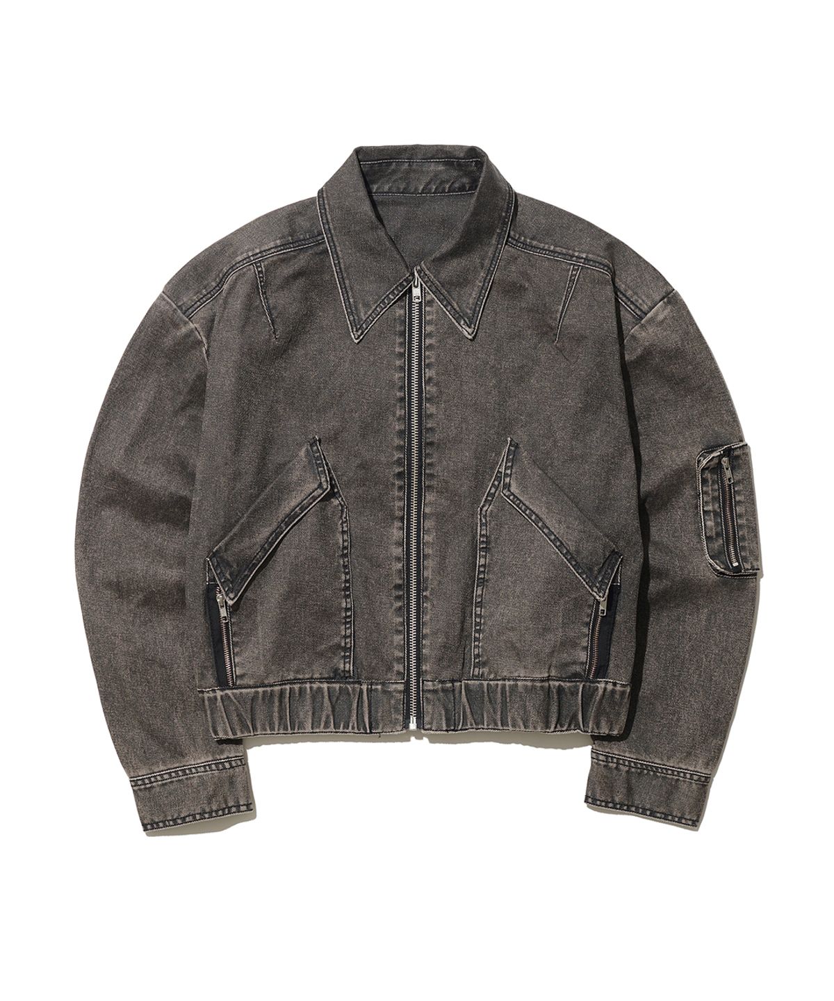 빅유니온(BIG UNION) M-ZIPPER JACKET / BLACK