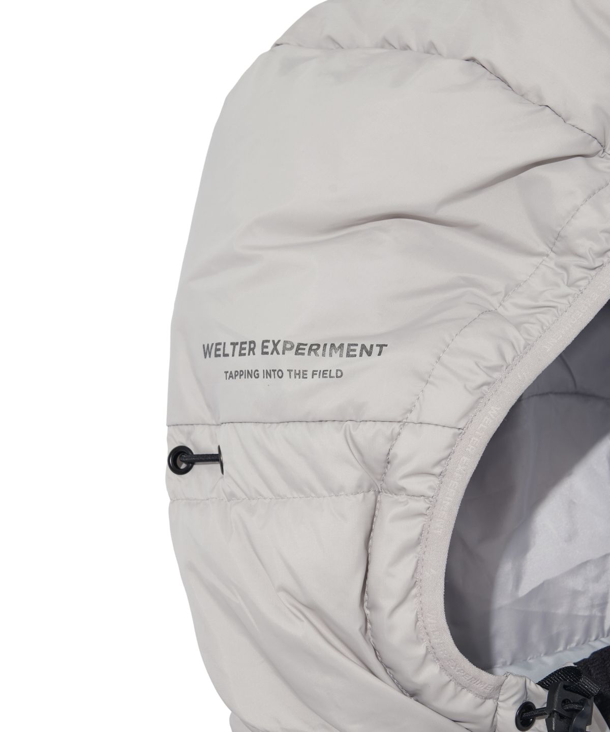 웰터 익스페리먼트(WELTER EXPERIMENT) SHIELD DOWN HOOD JACKET_LIGHT GRAY_WOL039