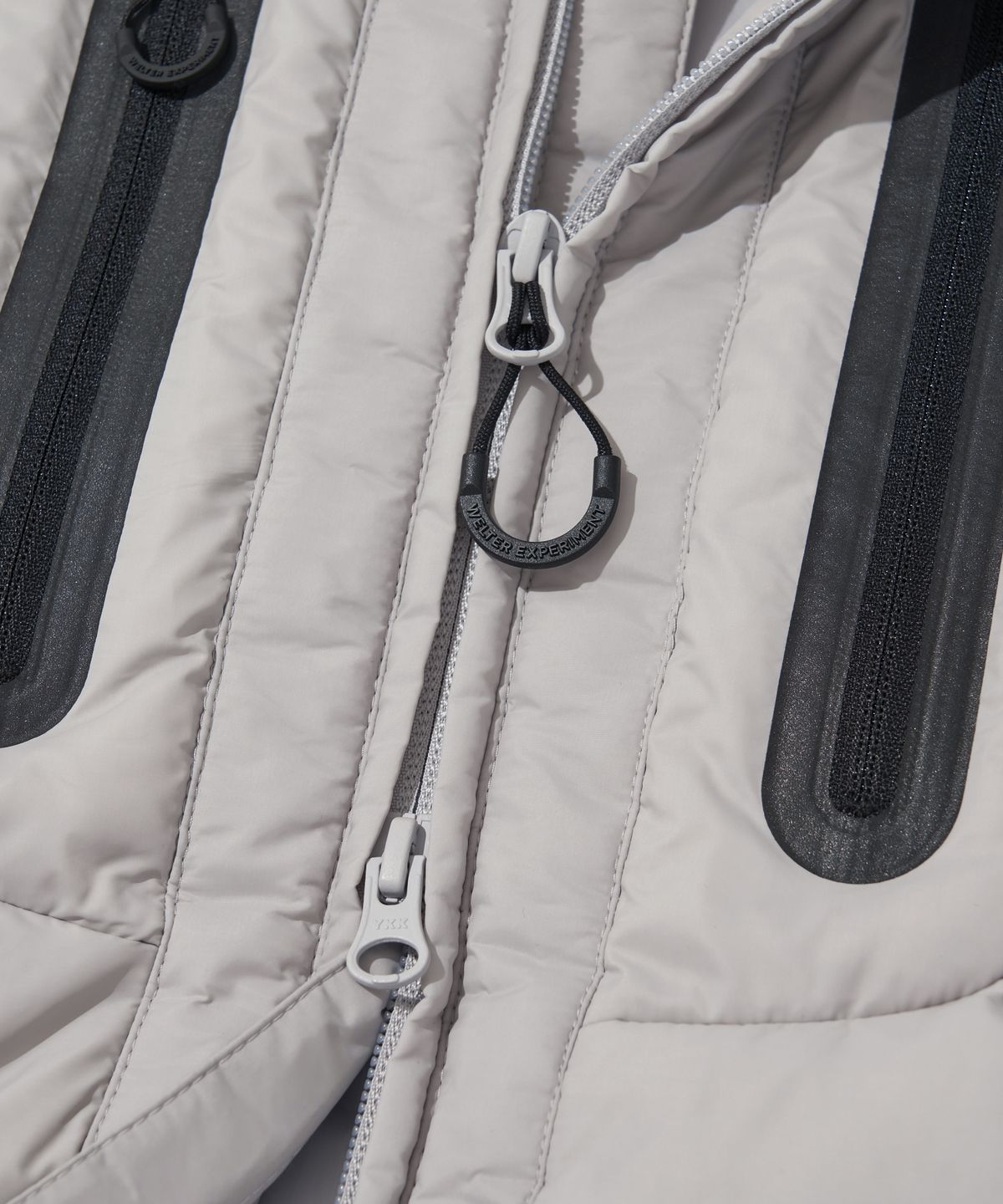 웰터 익스페리먼트(WELTER EXPERIMENT) SHIELD DOWN HOOD JACKET_LIGHT GRAY_WOL039