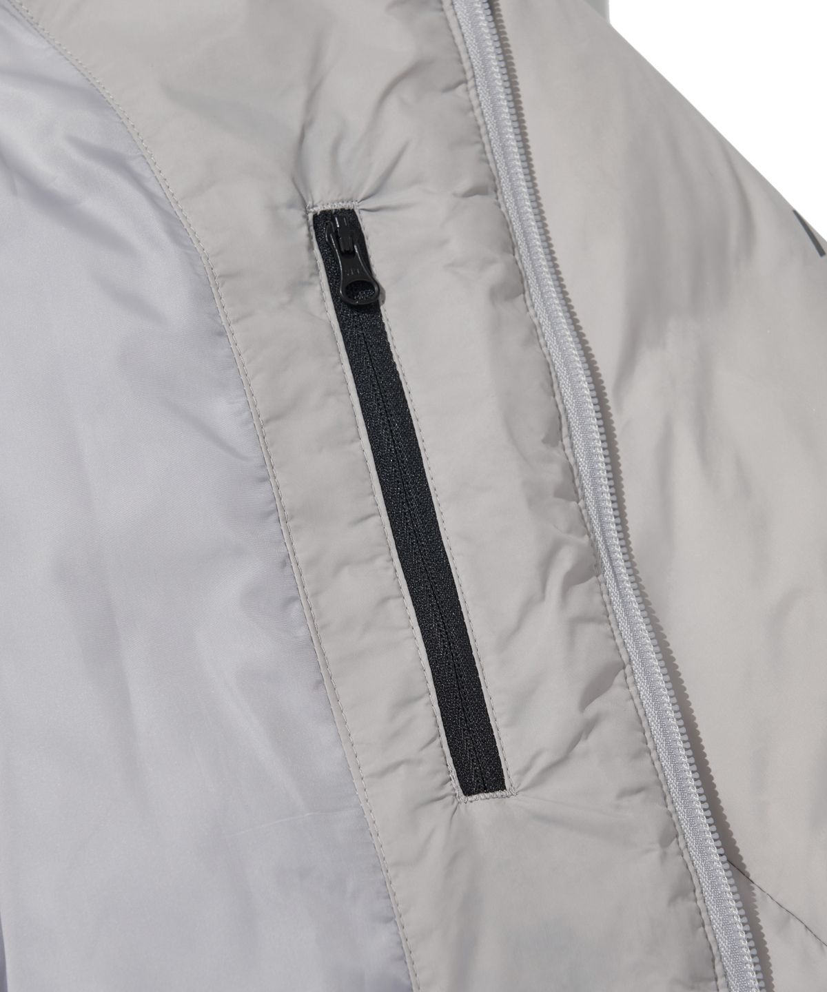 웰터 익스페리먼트(WELTER EXPERIMENT) SHIELD DOWN HOOD JACKET_LIGHT GRAY_WOL039