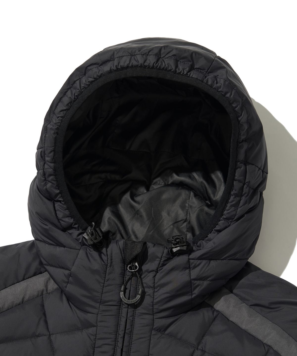 웰터 익스페리먼트(WELTER EXPERIMENT) SHIELD DOWN HOOD JACKET_BLACK_WOL040