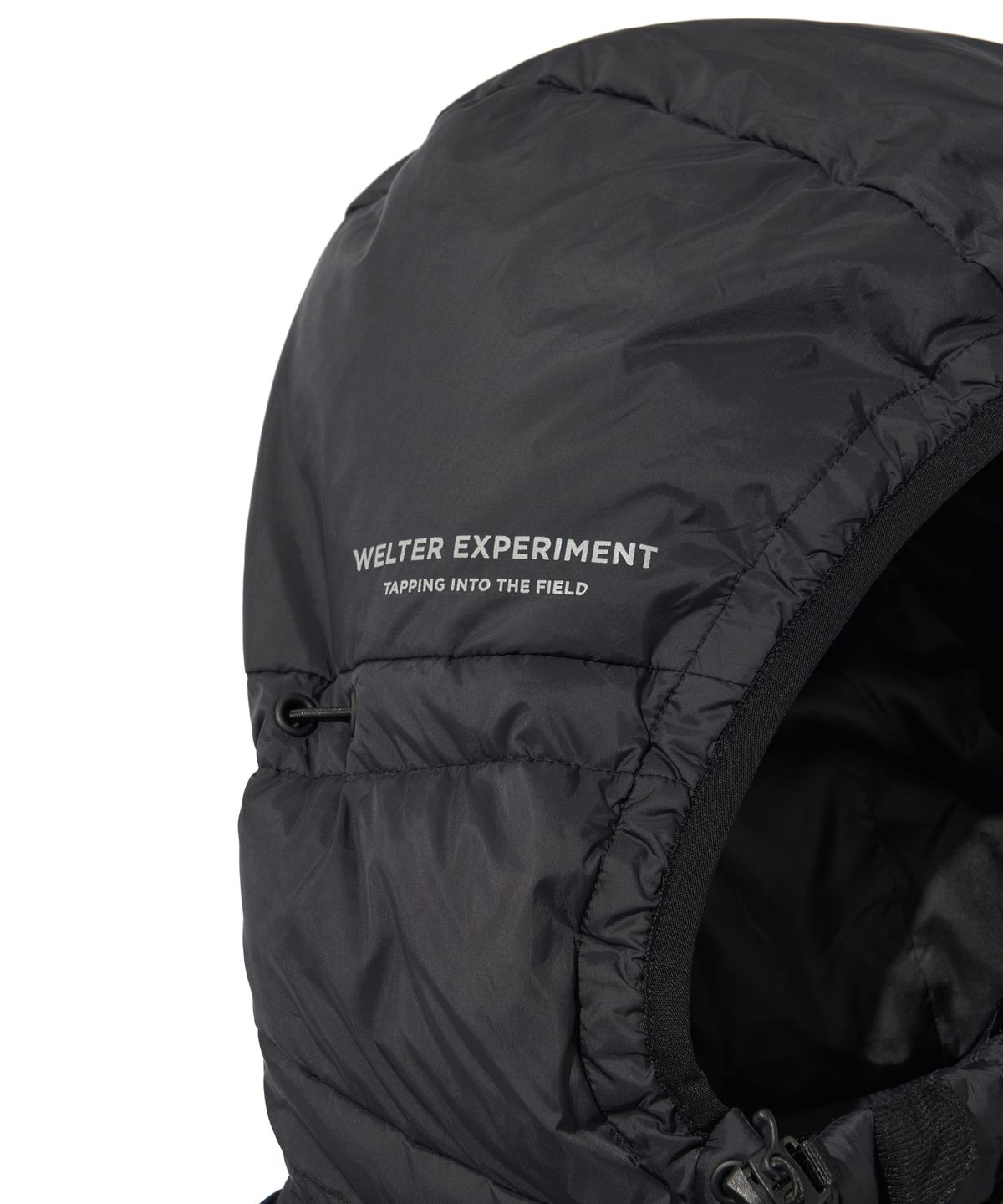 웰터 익스페리먼트(WELTER EXPERIMENT) SHIELD DOWN HOOD JACKET_BLACK_WOL040