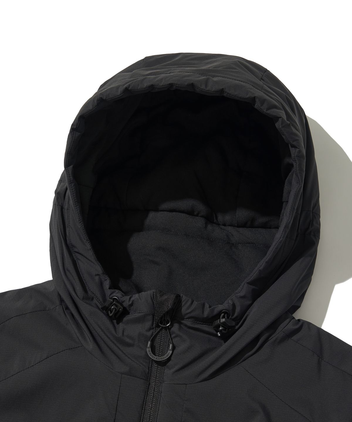 웰터 익스페리먼트(WELTER EXPERIMENT) LIGHT PRIMALOFT HOOD JACKET_BLACK_WOL042