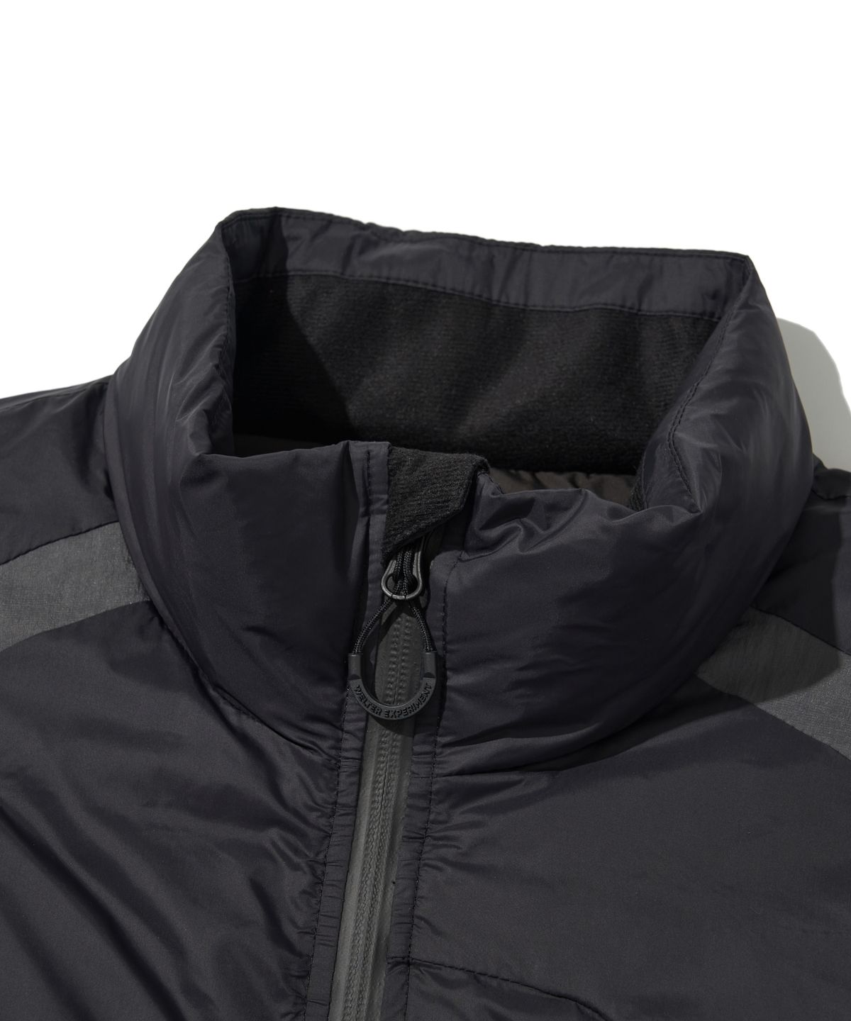 웰터 익스페리먼트(WELTER EXPERIMENT) SIGNATURE LINE DOWN JACKET_BLACK_WOL044