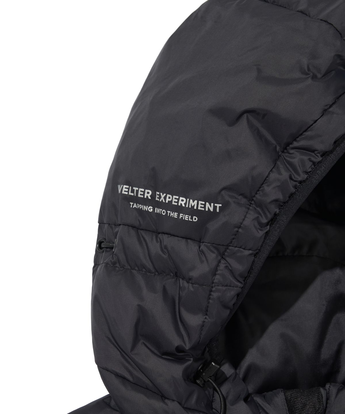 웰터 익스페리먼트(WELTER EXPERIMENT) SHIELD DOWN HOOD VEST_BLACK_WOL047