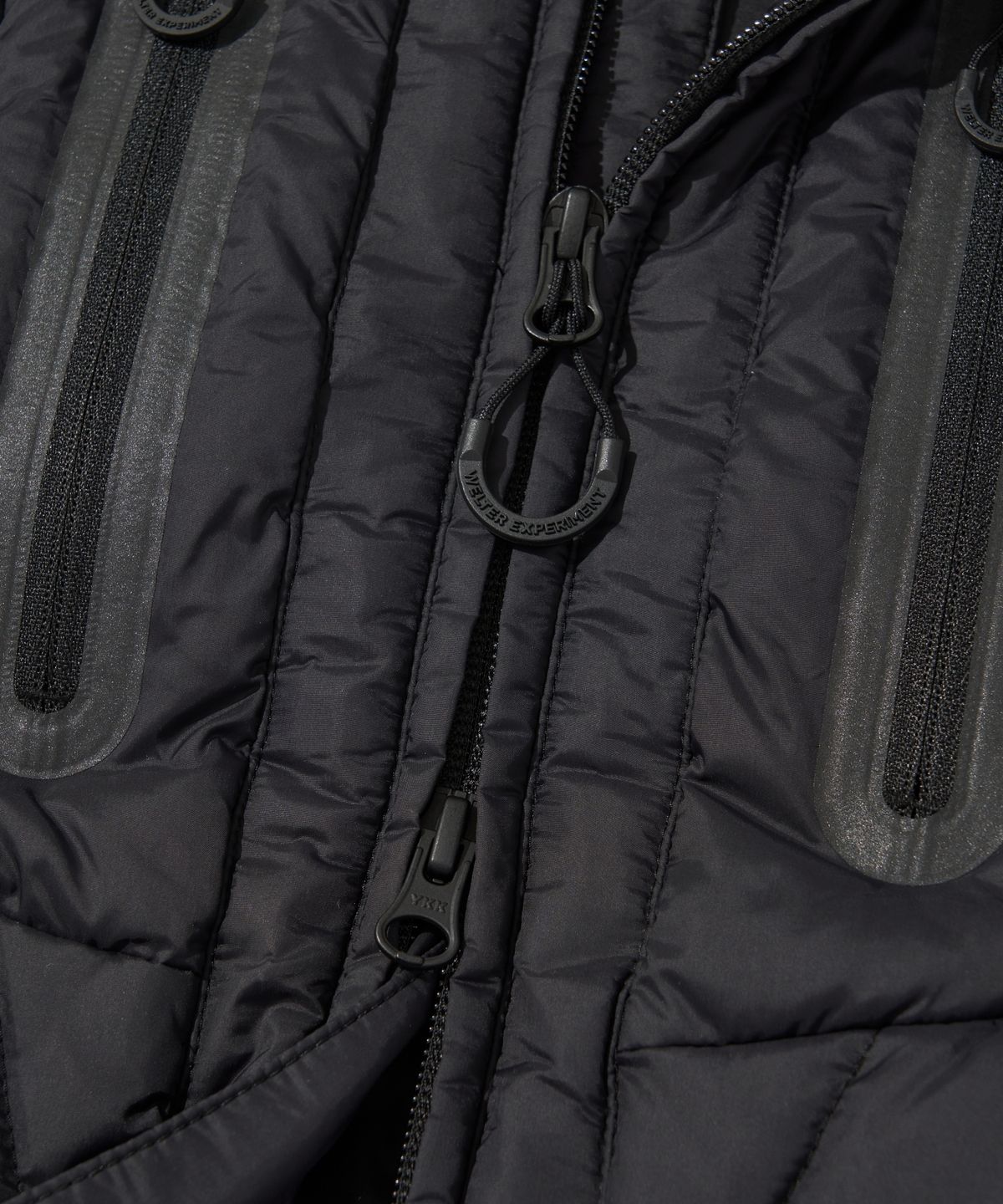 웰터 익스페리먼트(WELTER EXPERIMENT) SHIELD DOWN HOOD VEST_BLACK_WOL047