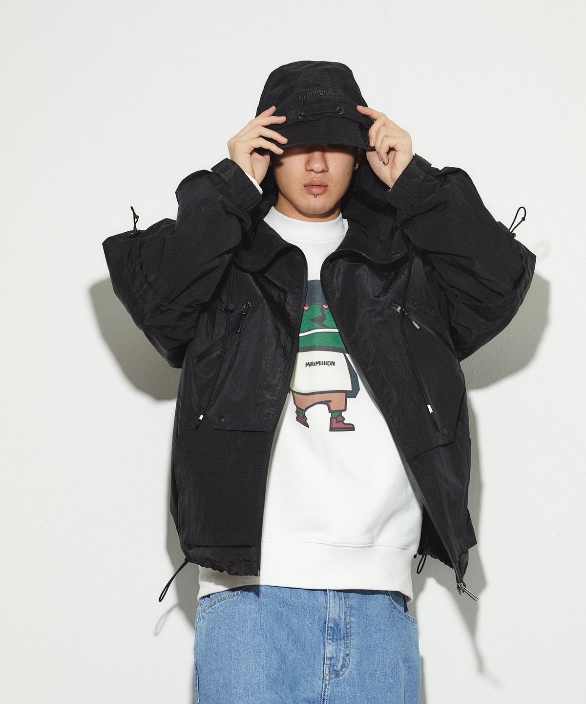 밀리밀리언(MILLIMILLION) MUDSTONE URBAN TECH JACKET J03-BLACK