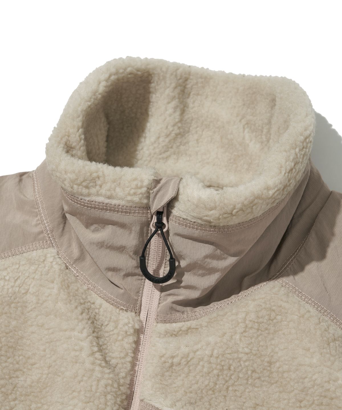 웰터 익스페리먼트(WELTER EXPERIMENT) CHEST HOLEPOCKET FLEECE VEST_CREAM_WOL049