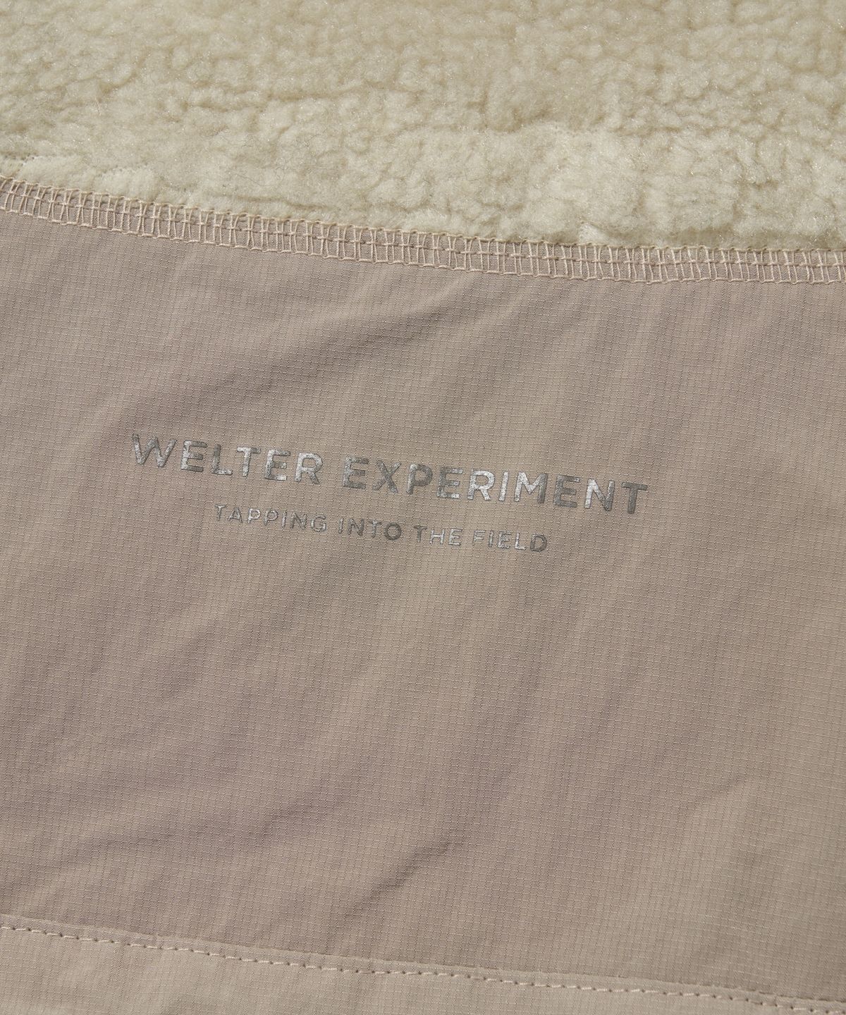 웰터 익스페리먼트(WELTER EXPERIMENT) CHEST HOLEPOCKET FLEECE VEST_CREAM_WOL049