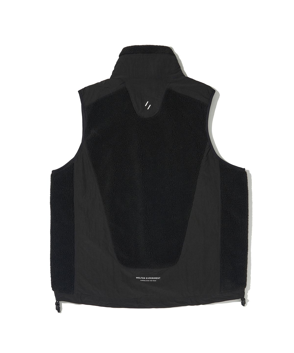 웰터 익스페리먼트(WELTER EXPERIMENT) CHEST HOLEPOCKET FLEECE VEST_BLACK_WOL050