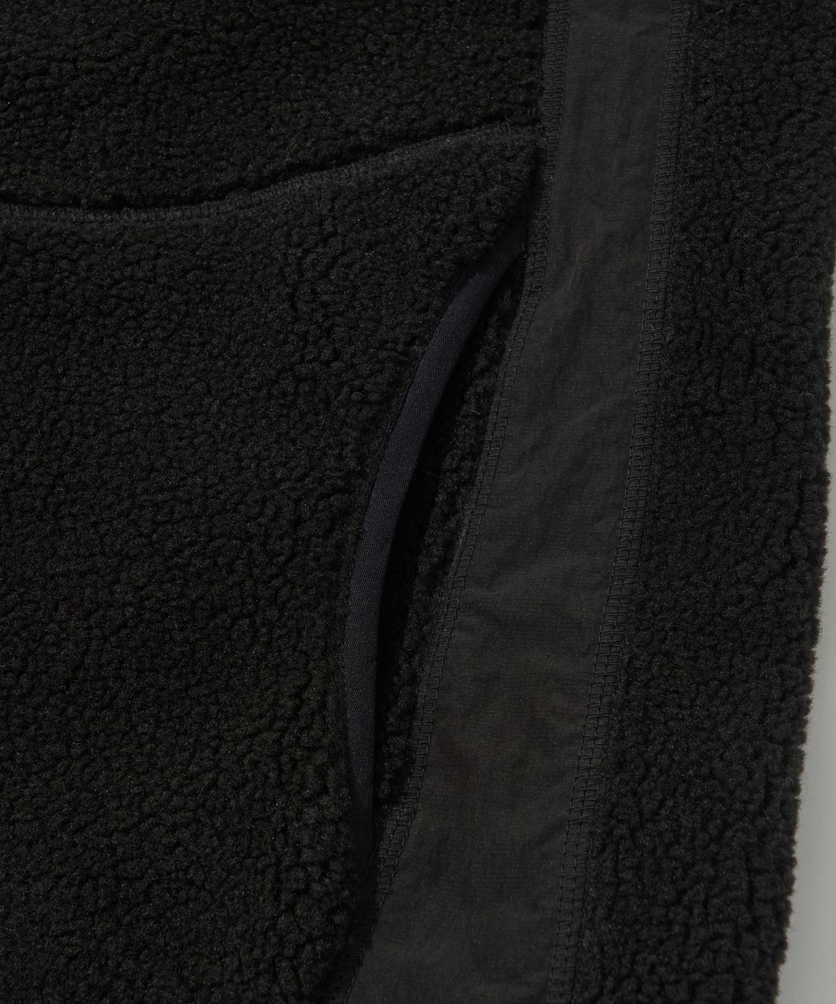 웰터 익스페리먼트(WELTER EXPERIMENT) CHEST HOLEPOCKET FLEECE VEST_BLACK_WOL050