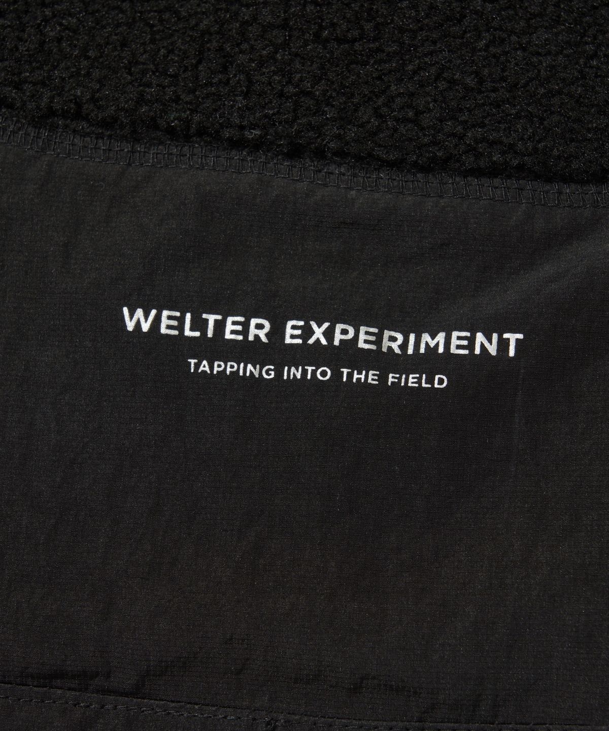 웰터 익스페리먼트(WELTER EXPERIMENT) CHEST HOLEPOCKET FLEECE VEST_BLACK_WOL050