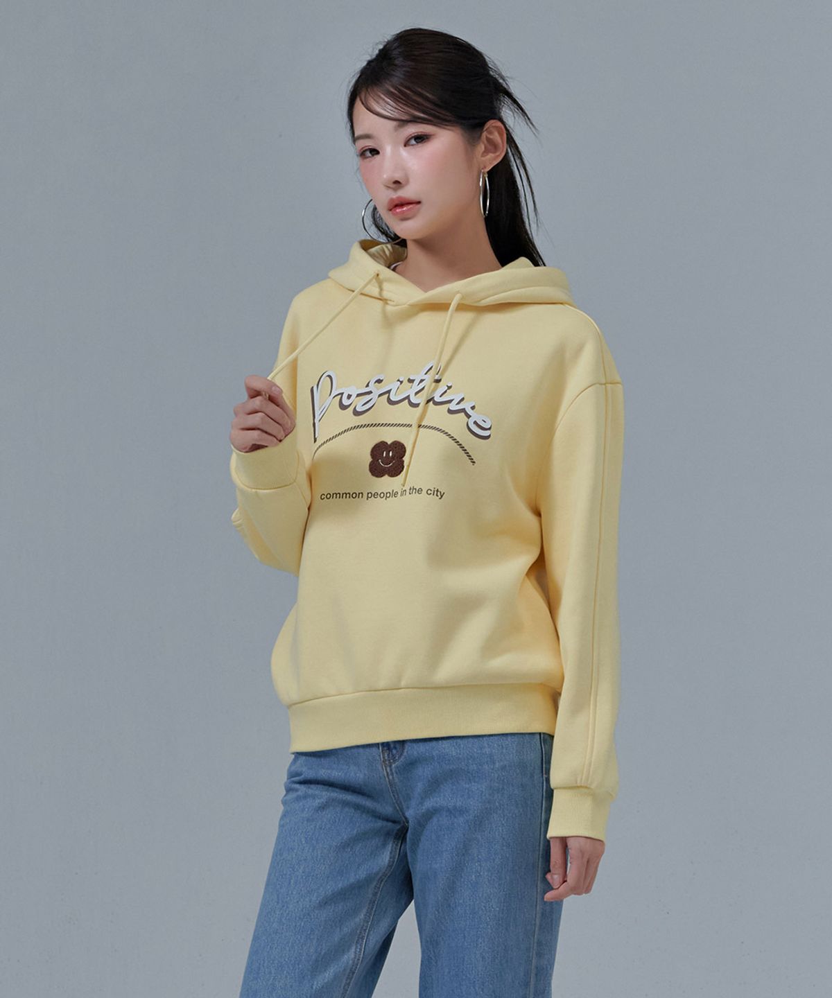 체이스컬트(CHASECULT) 여성 기모 후드 티셔츠-CFRG5173D06