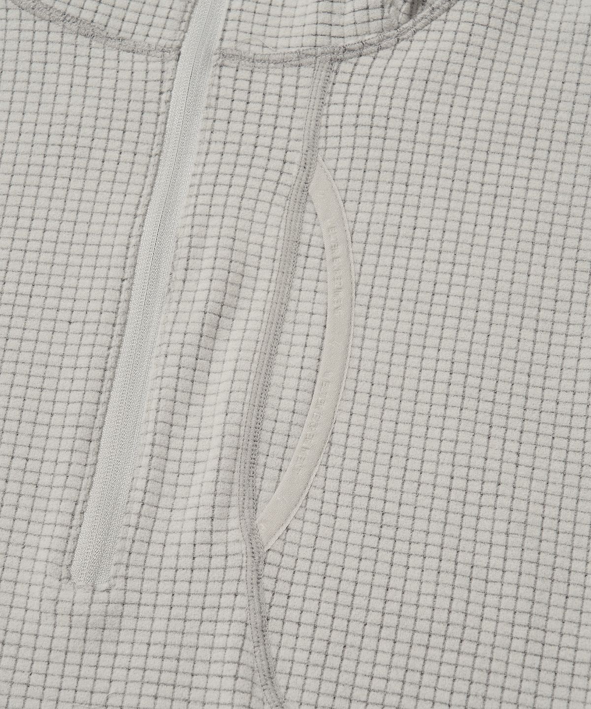 웰터 익스페리먼트(WELTER EXPERIMENT) SQUARE FLEECE HOOD PULLOVER_WHITE_WLT024
