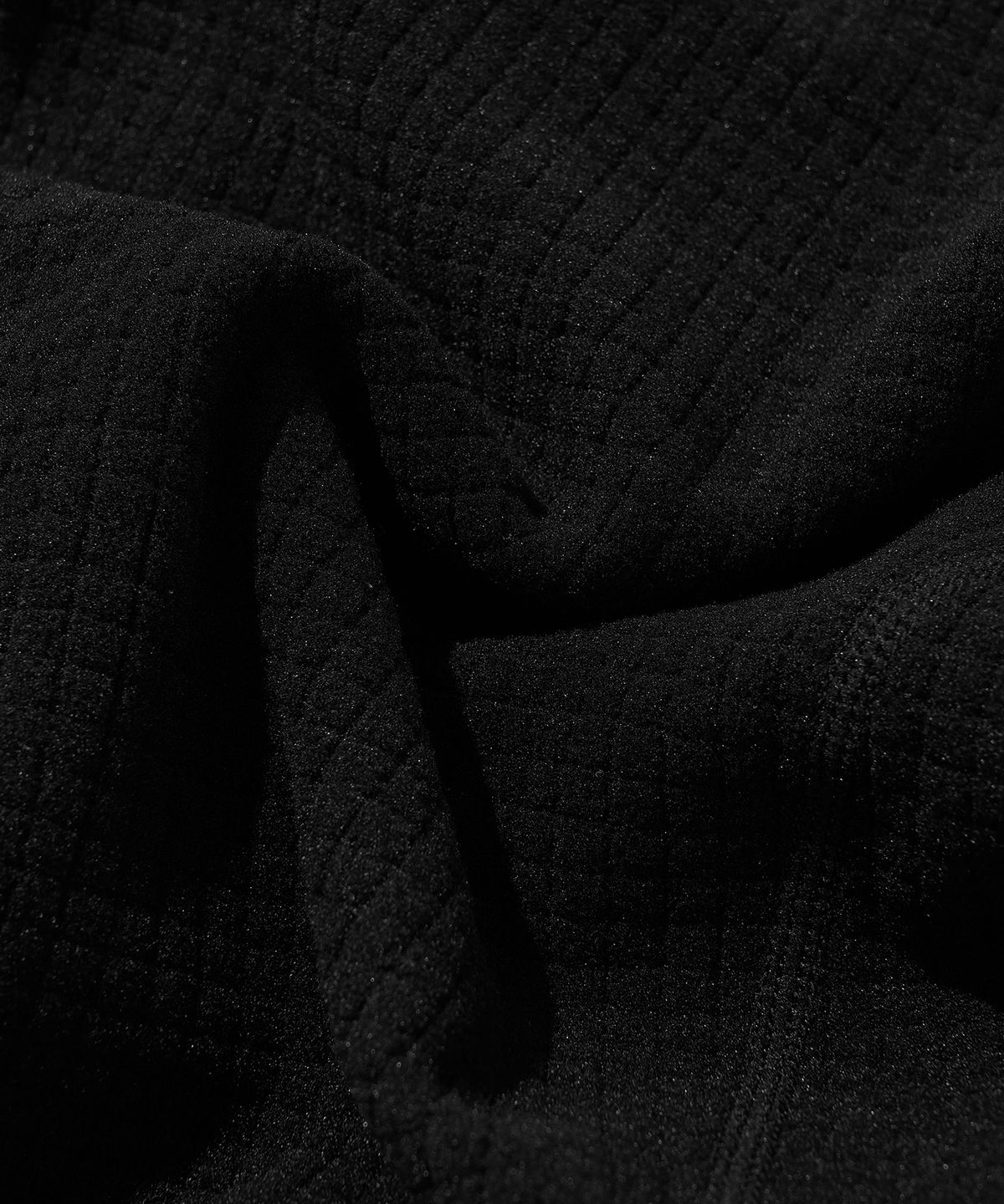 웰터 익스페리먼트(WELTER EXPERIMENT) SQUARE FLEECE HOOD PULLOVER_BLACK_WLT025