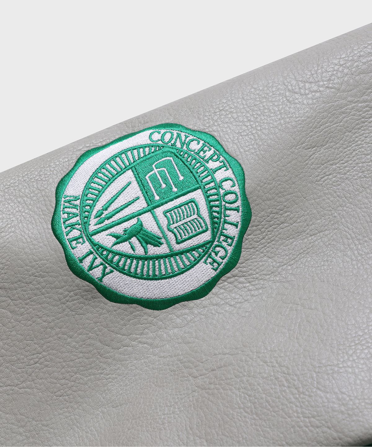 컨셉트컬리지(CONCEPTCOLLEGE) 테니스 팀 그린&그레이 바시티 자켓 [남녀공용]