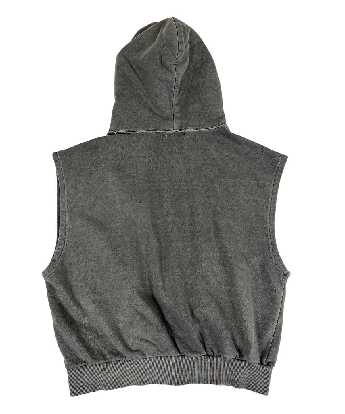 스케이터락(SK8ER ROCK) Pigment Hood Zip-up Vest Gray