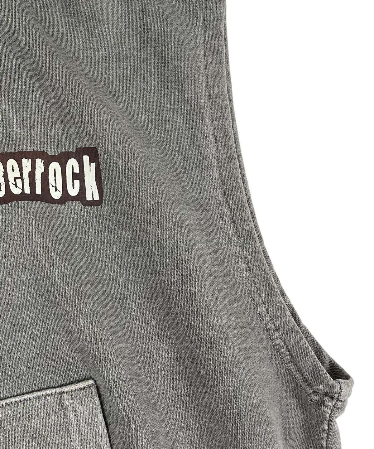 스케이터락(SK8ER ROCK) Pigment Hood Zip-up Vest Gray