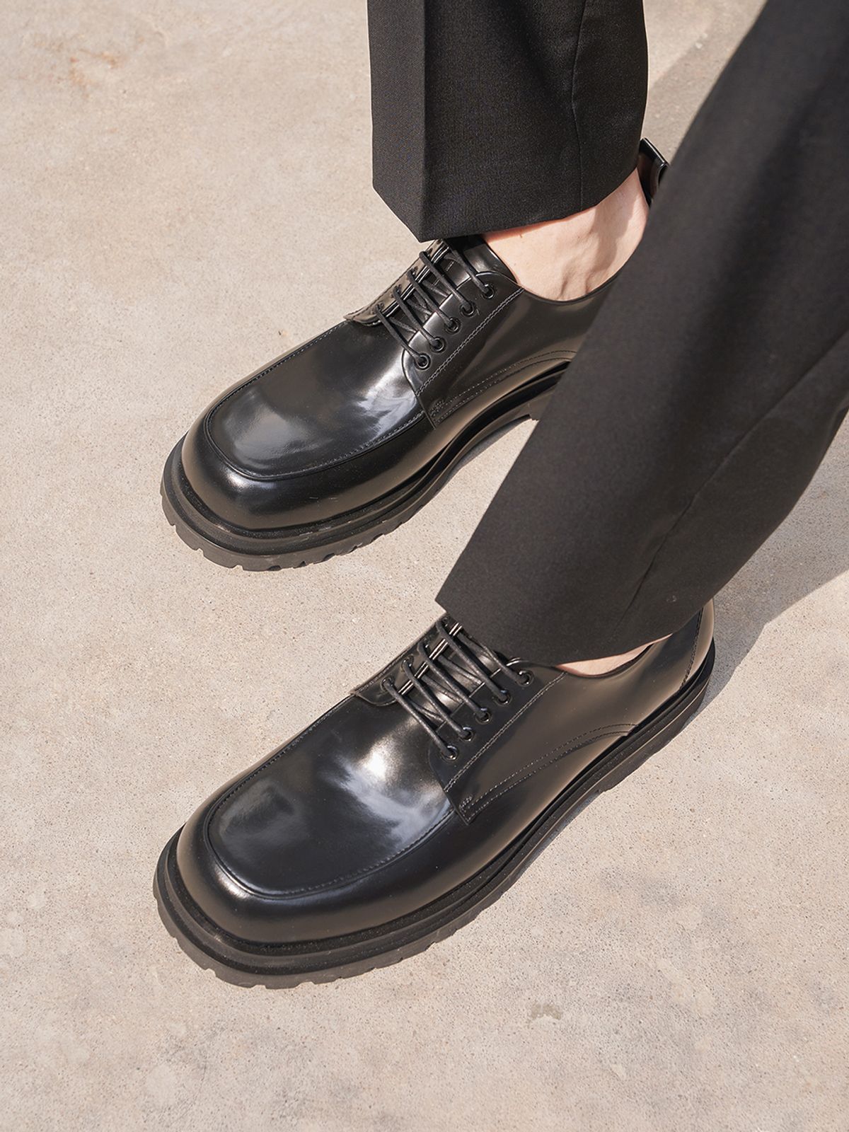 블랑수블랑(BLANC SUR BLANC) [MEN] 라파엘 레이스업슈즈 블랙