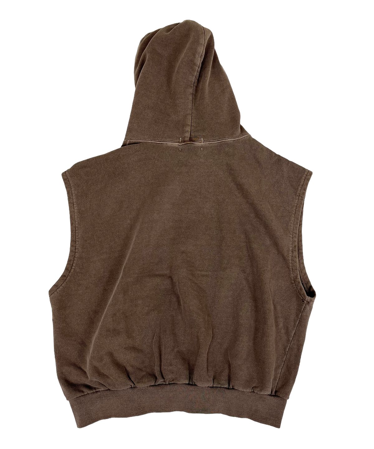 스케이터락(SK8ER ROCK) Pigment Hood Zip-up Vest Stone Brown