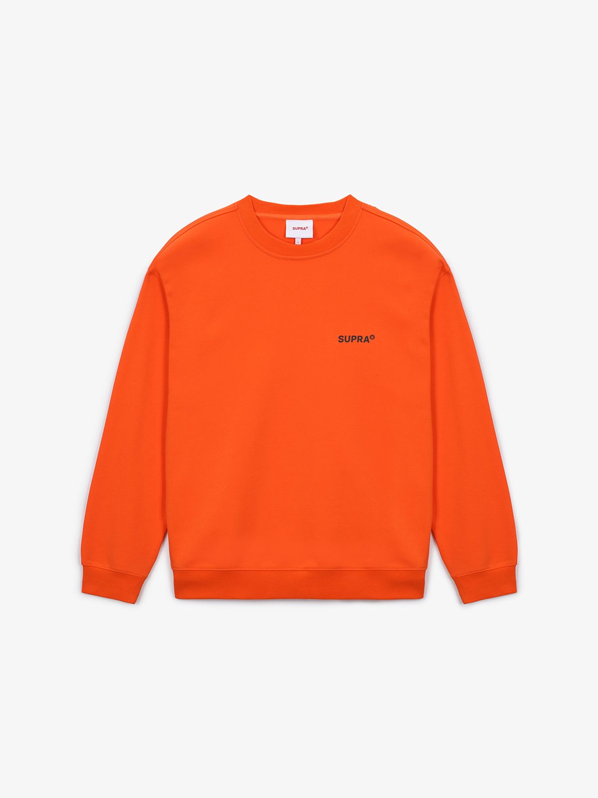 수프라(SUPRA) 아웃도어 그래픽 오버핏 맨투맨(ORANGE)