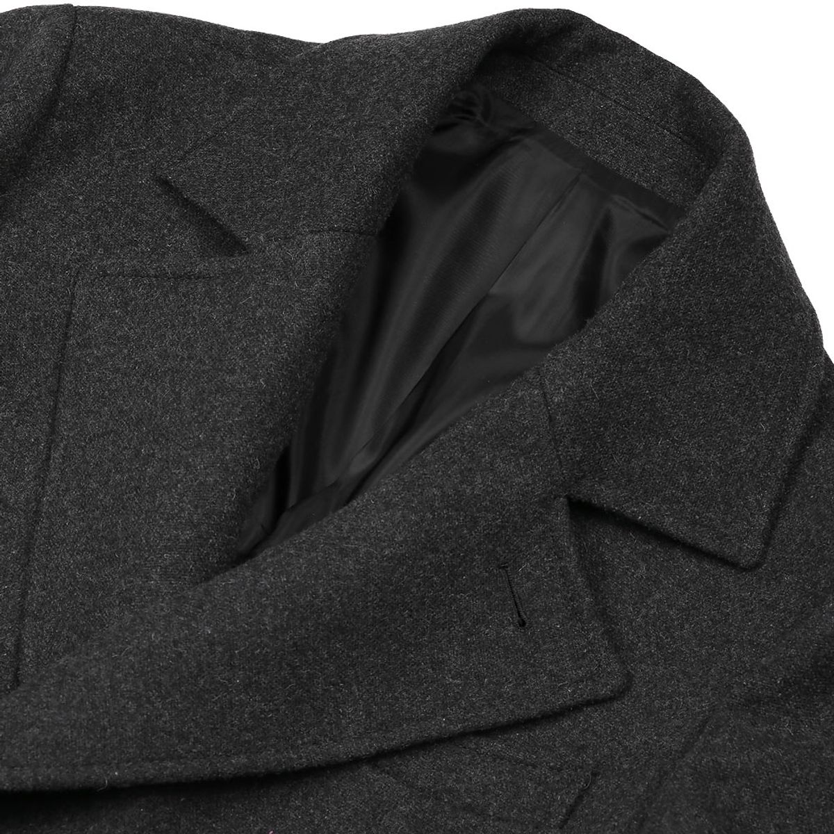 솔티(SORTIE) Bonheur Wool Polo Coat (Charcoal)
