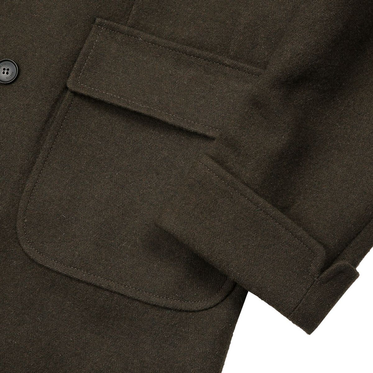 솔티(SORTIE) Bonheur Wool Polo Coat (Khaki)