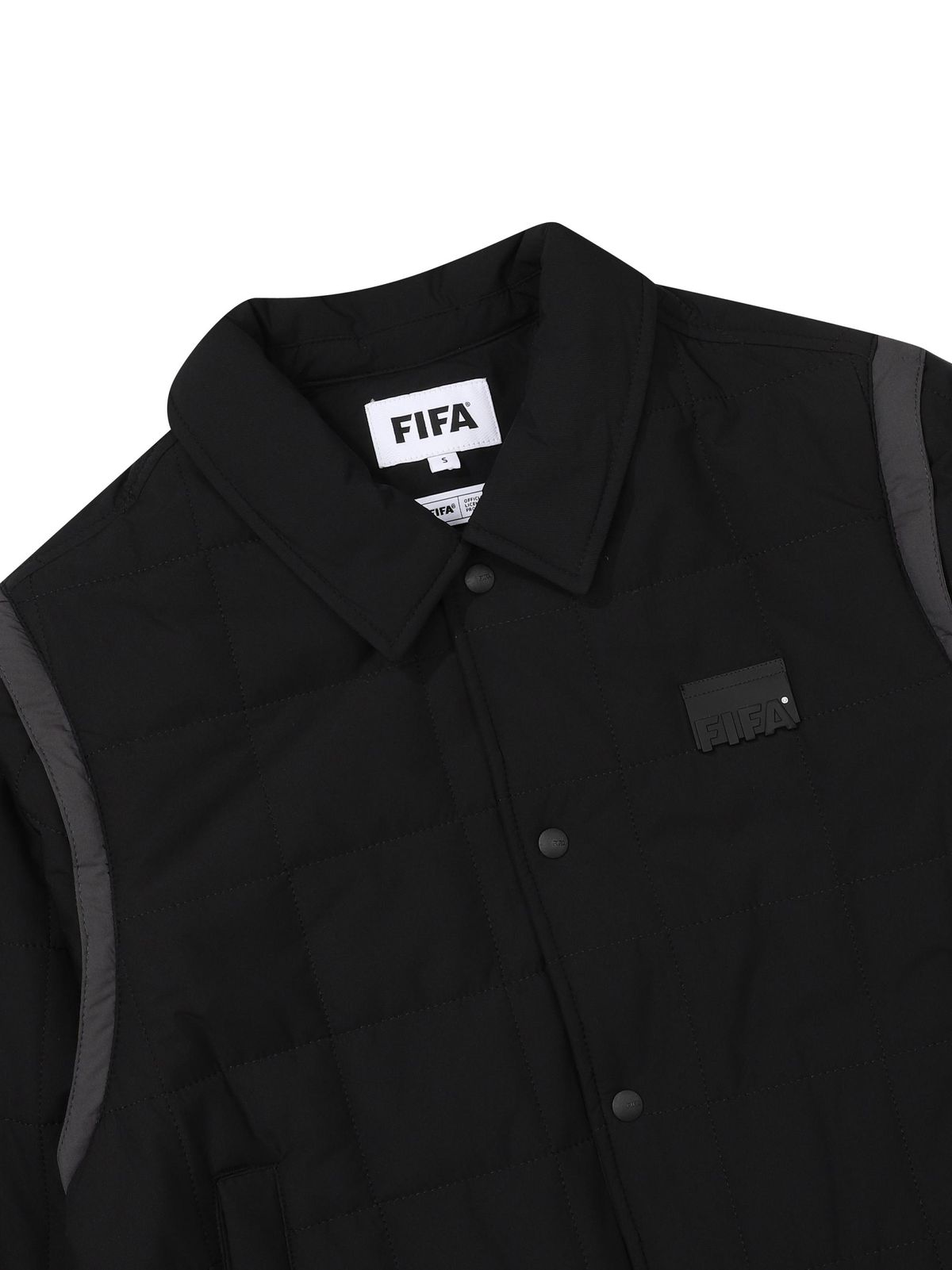 피파 1904(FIFA 1904) 우먼스 디테쳐블 퀼팅 자켓 블랙
